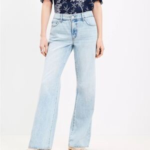 LOFT Light Blue Wide Leg Jeans